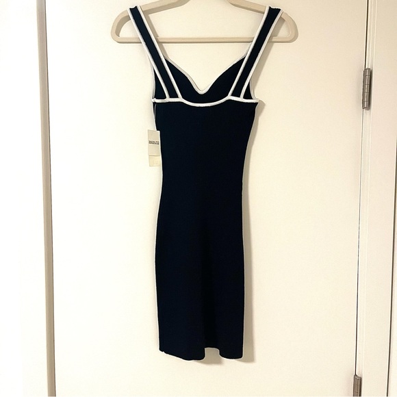 Abercrombie & Fitch Black & White Ribbed Knit Dress | Size XSP | NWT - Picture 2 of 9